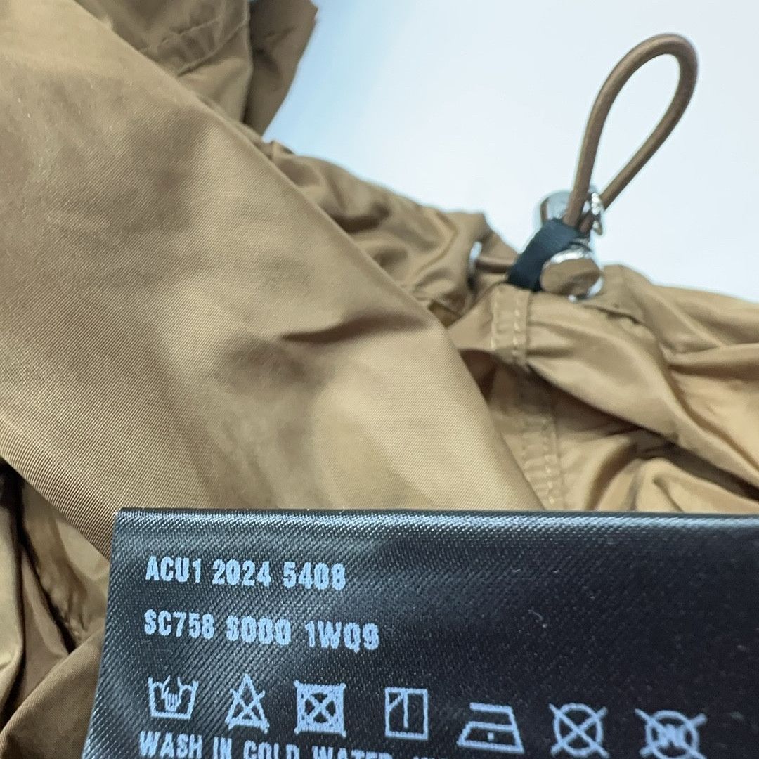 Prada Prada Re-Nylon Zip Short Sleeve Shirt Brown Size M Size US M / EU 48-50 / 2 - 4 Thumbnail