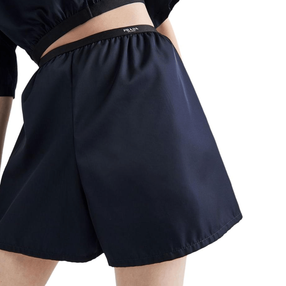 Prada Prada Re-Nylon Logo Waistband Shorts Size 38 Size 26" / US 2 / IT 38 - 6 Thumbnail