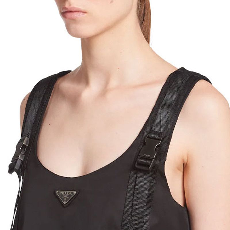 Prada Prada Re-Nylon Logo Plaque Mini Dress Size 42 Size M / US 6-8 / IT 42-44 - 12 Thumbnail