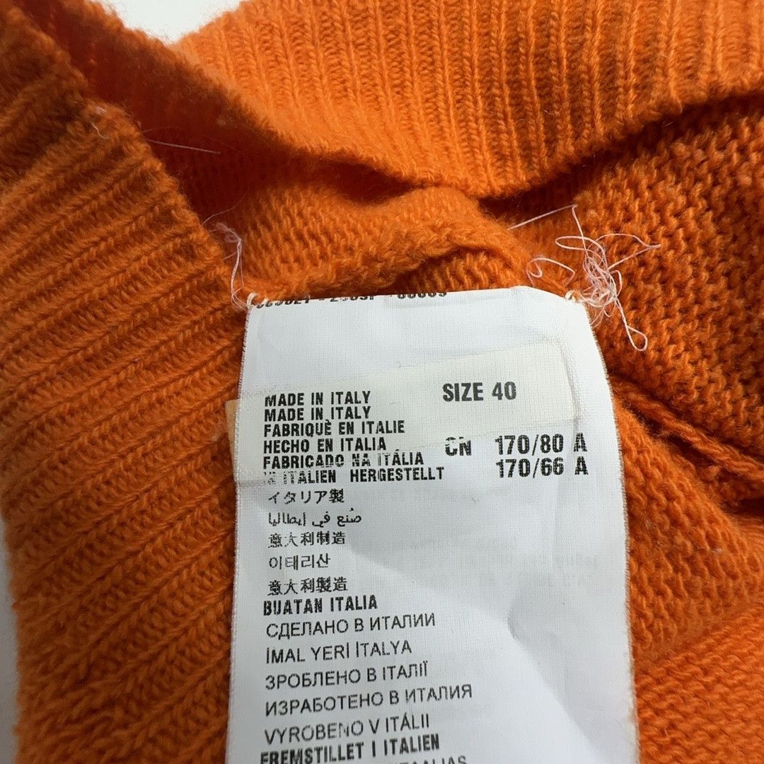 Prada Prada Orange V-Neck Cardigan Size 40 Size S / US 4 / IT 40 - 3 Thumbnail