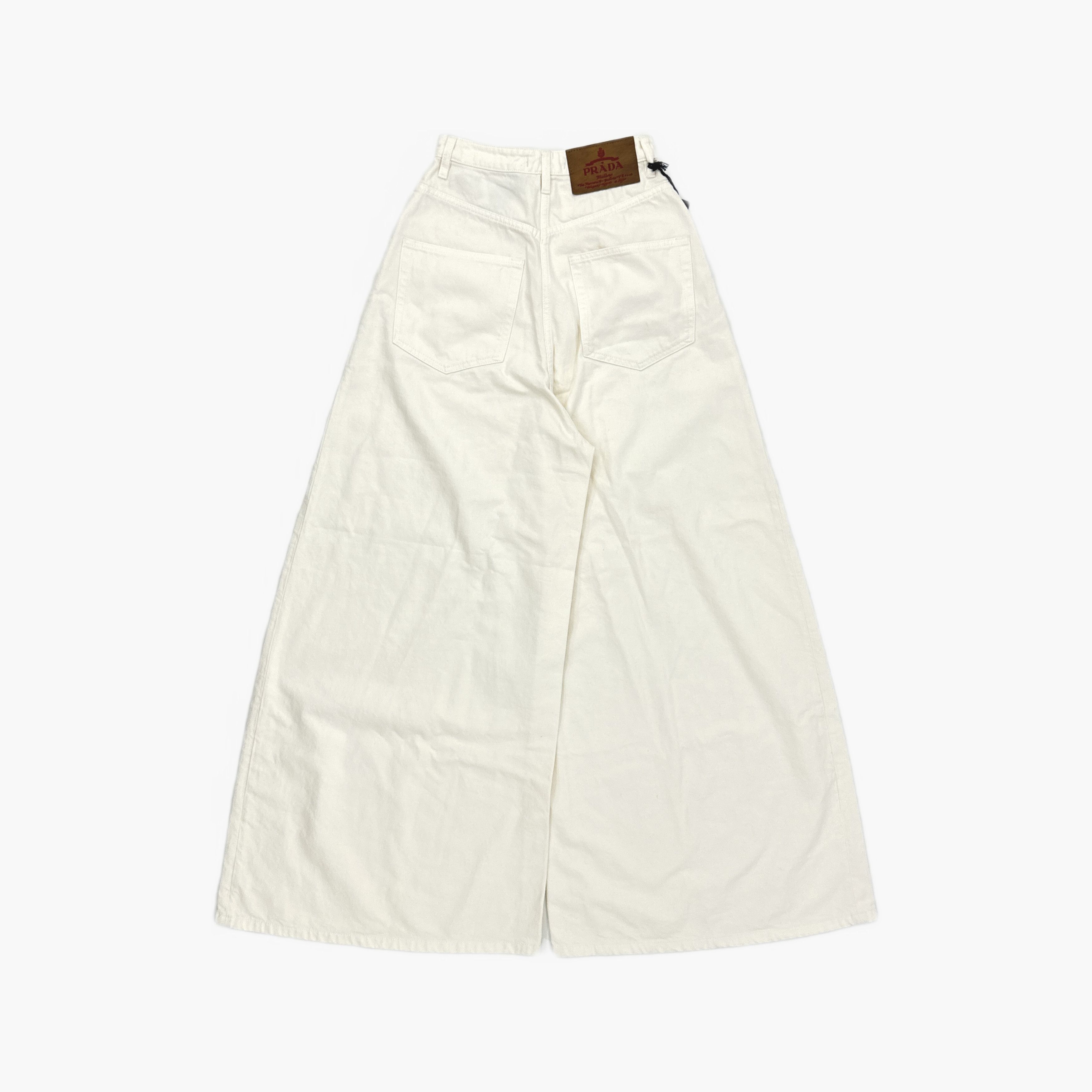 Prada Prada White Denim Jeans Size 26 Size 26" / US 2 / IT 38 - 2 Thumbnail