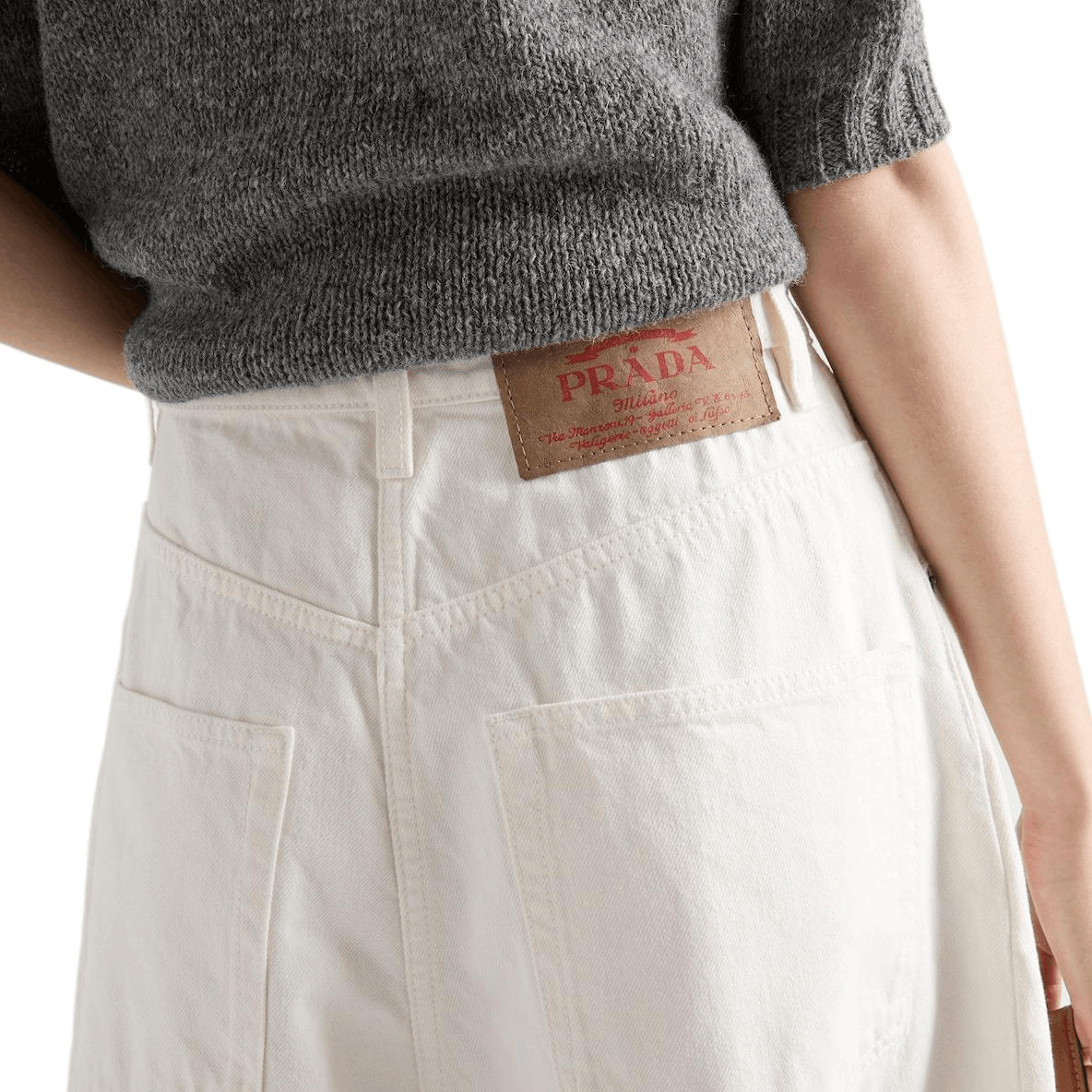 Prada Prada White Denim Jeans Size 26 Size 26" / US 2 / IT 38 - 9 Thumbnail