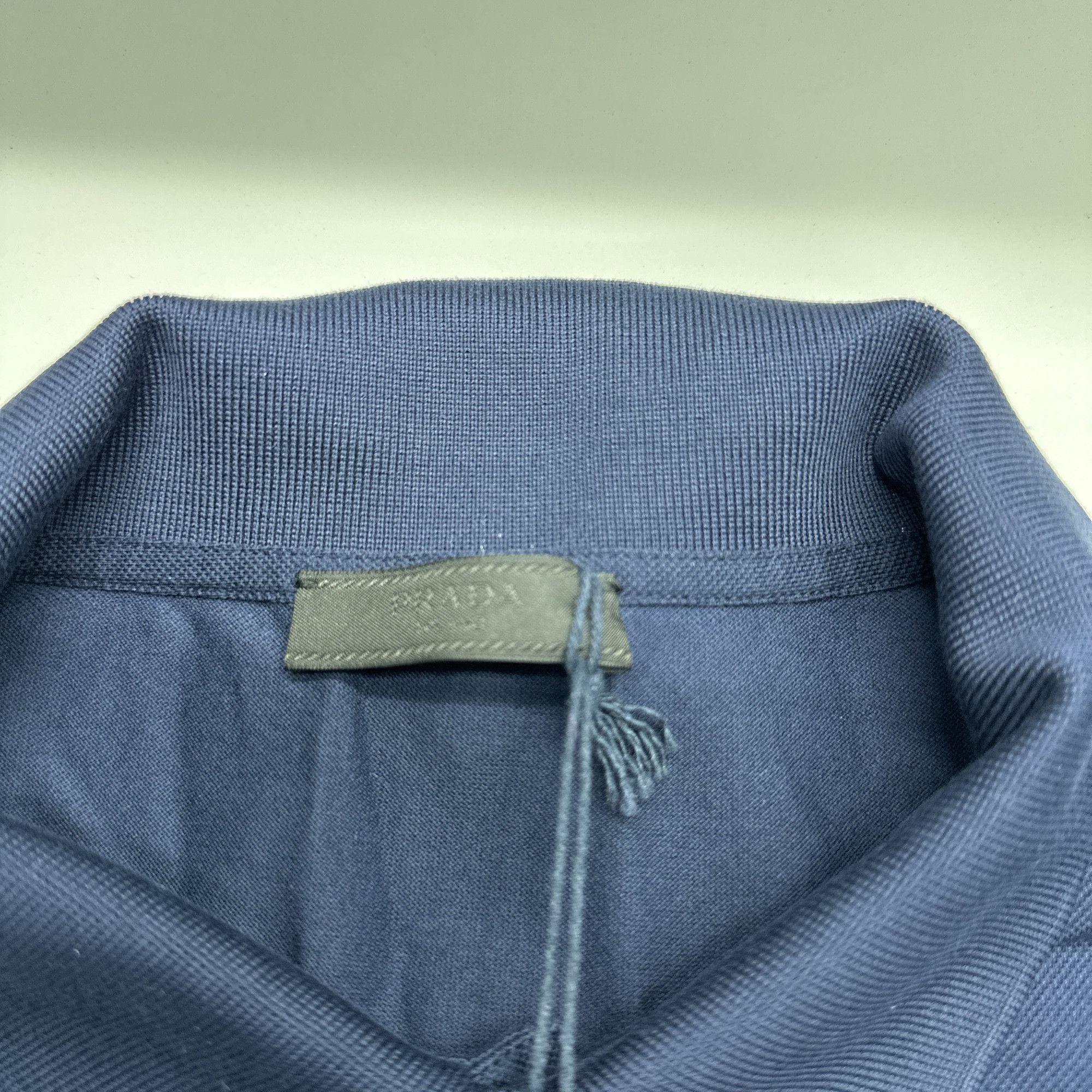 Prada Prada Solid Long Sleeve Polo Size L Size US L / EU 52-54 / 3 - 3 Thumbnail