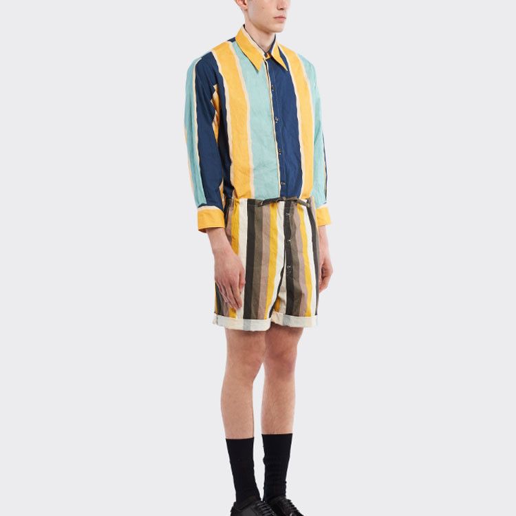 Prada Prada Striped Cotton Shorts Size 36 Size US 36 / EU 52 - 12 Thumbnail