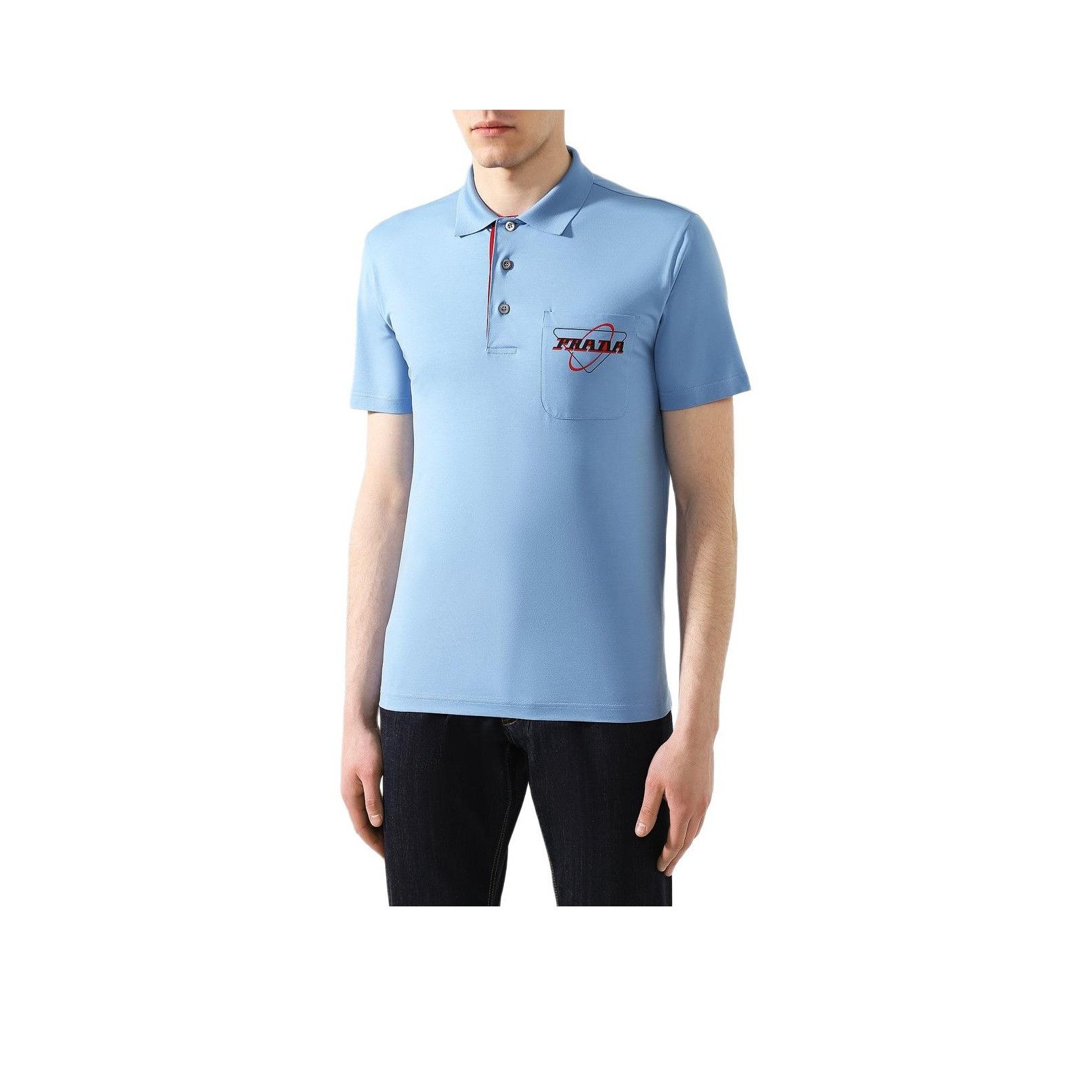 Prada Prada Logo Pocket Polo Shirt Size XL Size US XL / EU 56 / 4 - 9 Thumbnail