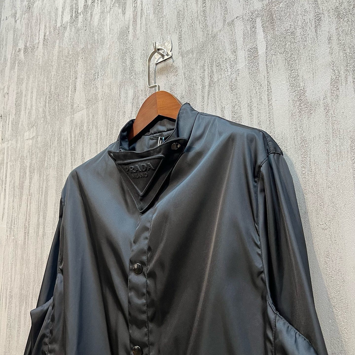 Prada Prada Nylon Snap Button Jacket Size XL Size US XL / EU 56 / 4 - 7 Thumbnail