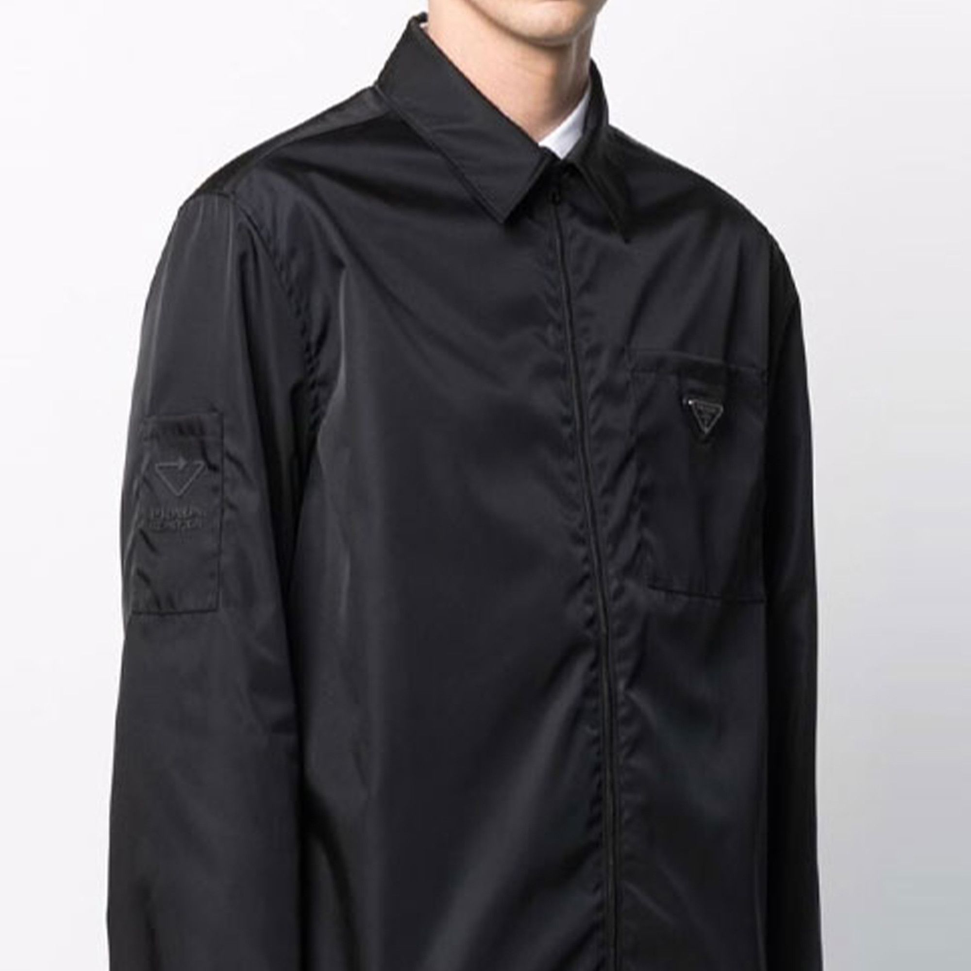 Prada Prada Re-Nylon Logo Zip Jacket Size S Size US S / EU 44-46 / 1 - 9 Thumbnail