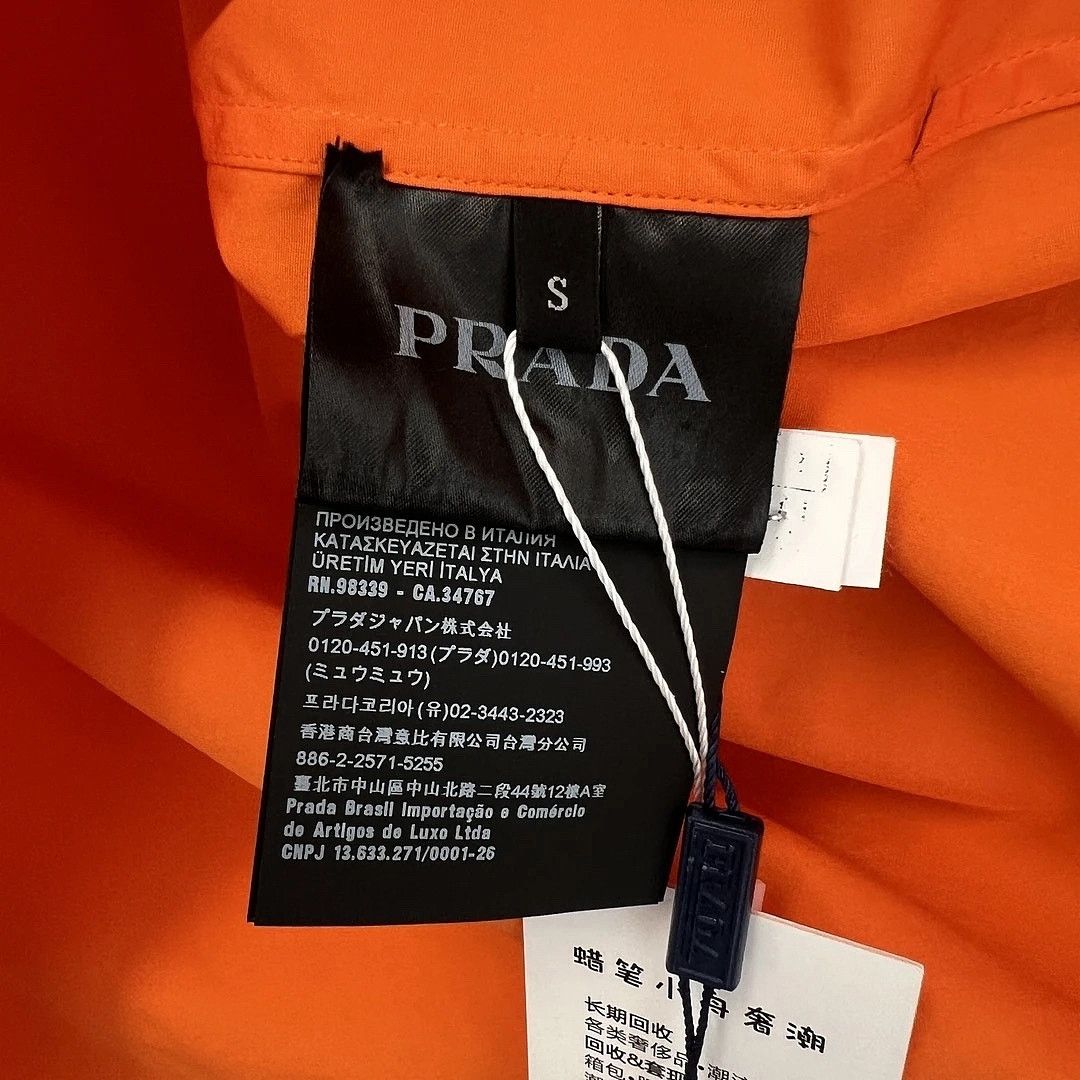 Prada Prada Orange Short Sleeve Shirt Size S Size US S / EU 44-46 / 1 - 4 Thumbnail