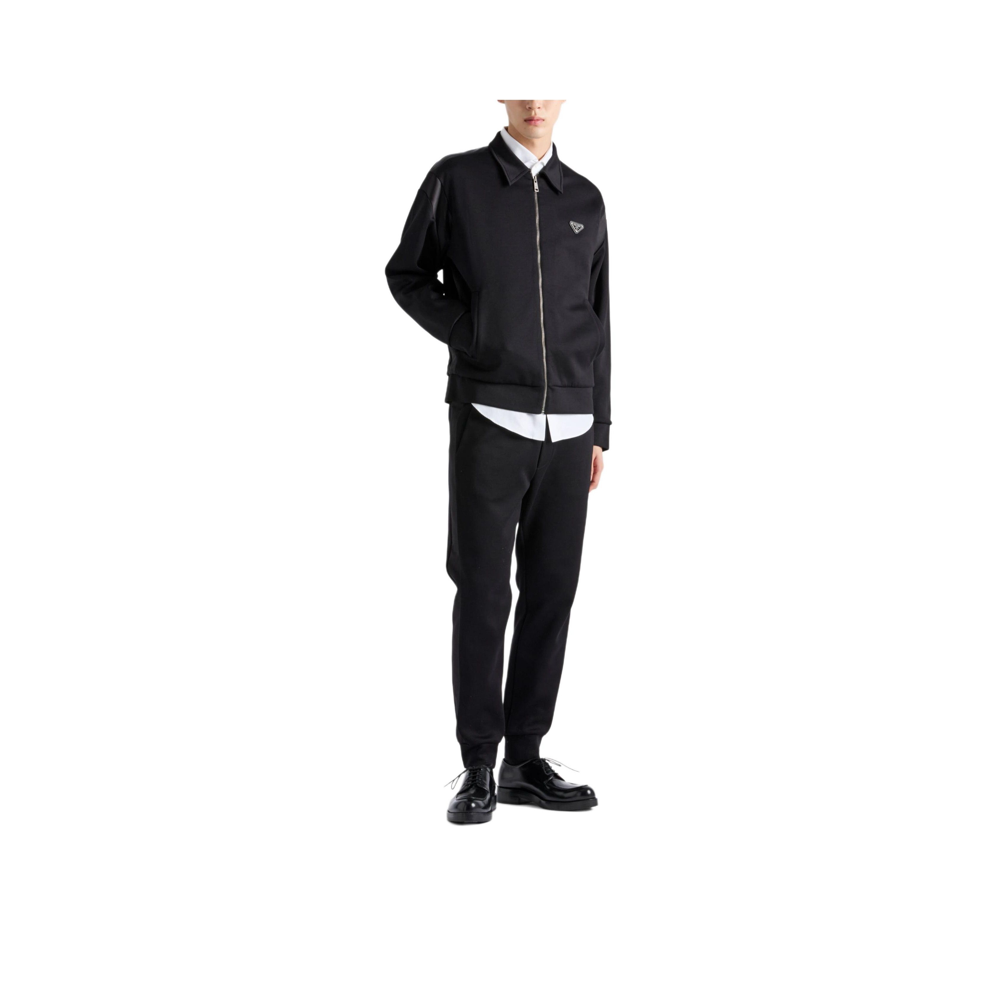 Prada Prada Logo Zip Jacket Black Size L Size US L / EU 52-54 / 3 - 10 Thumbnail