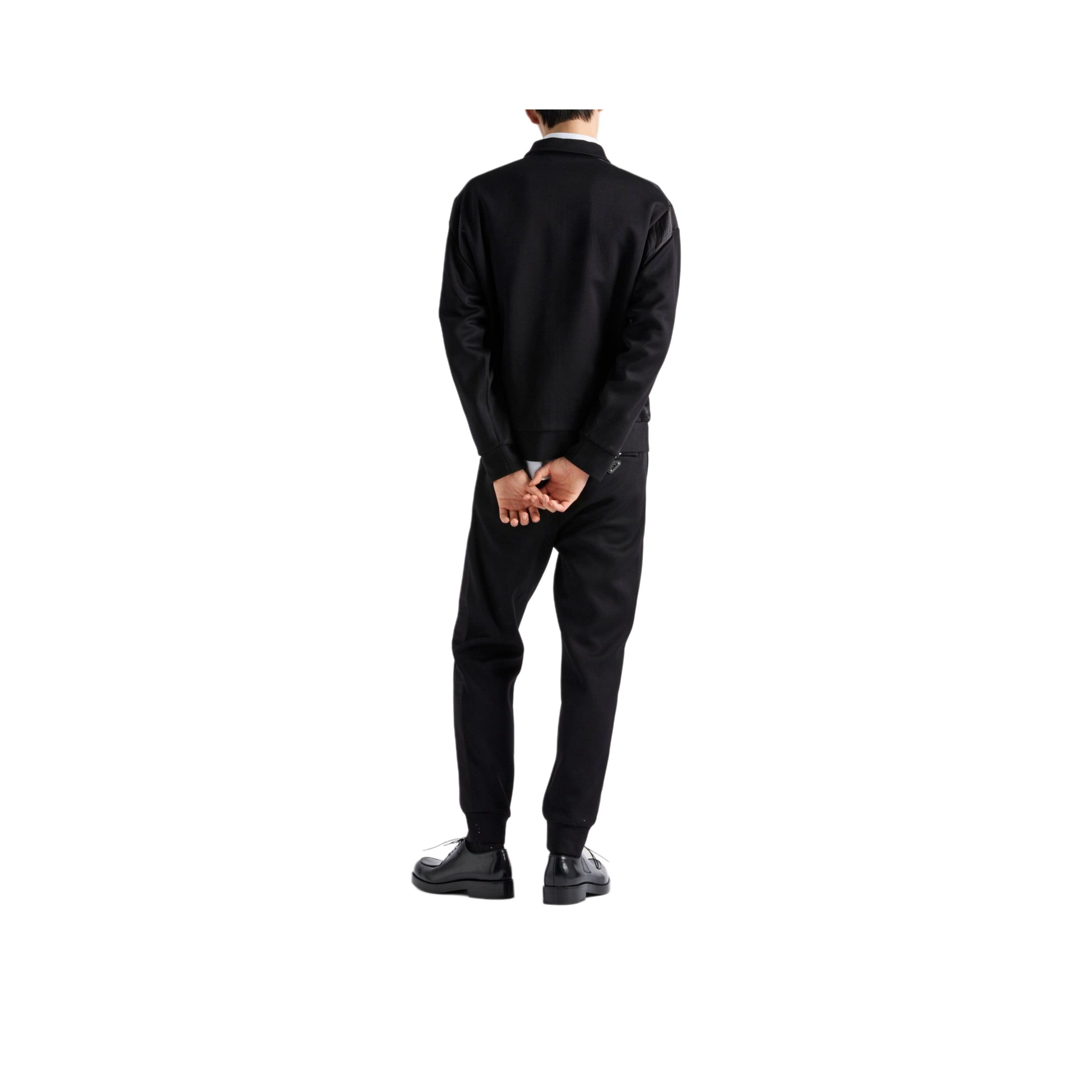 Prada Prada Logo Zip Jacket Black Size L Size US L / EU 52-54 / 3 - 9 Thumbnail