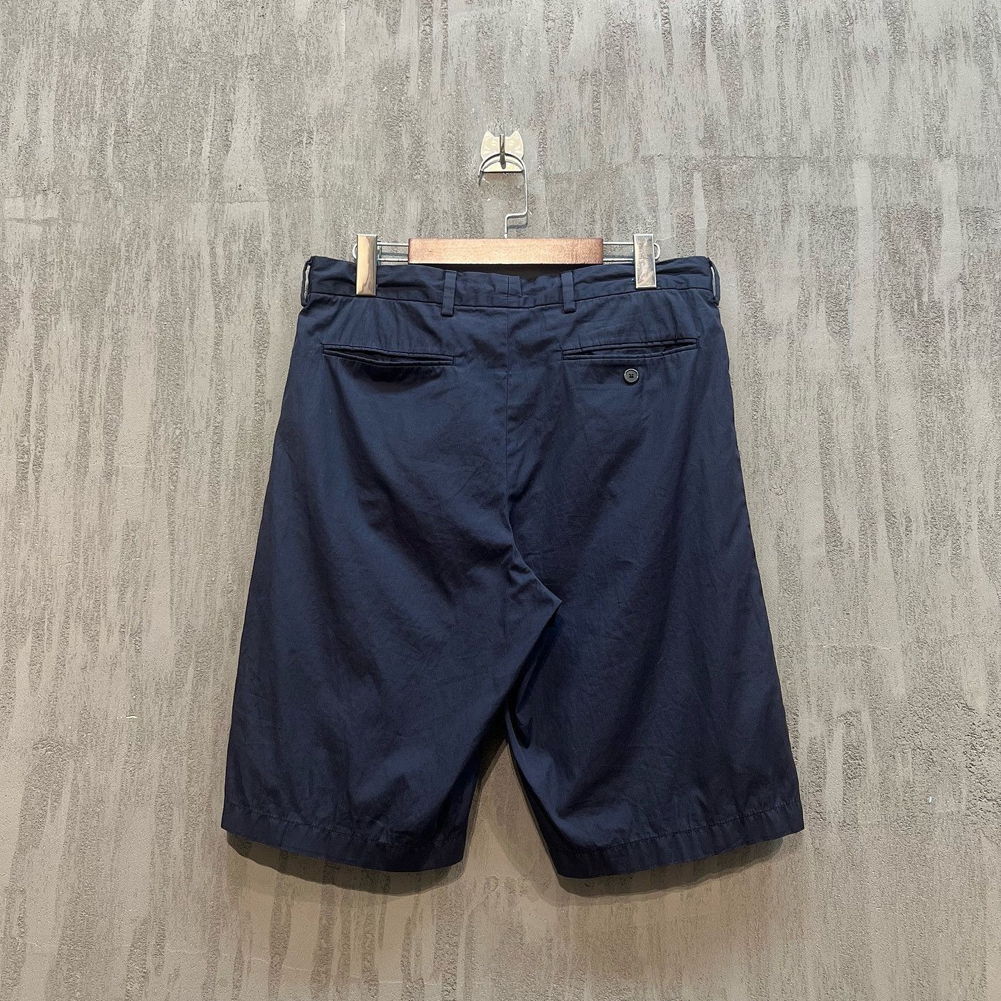 Prada Prada Cotton Shorts Navy Size 28 Size US 28 / EU 44 - 2 Thumbnail