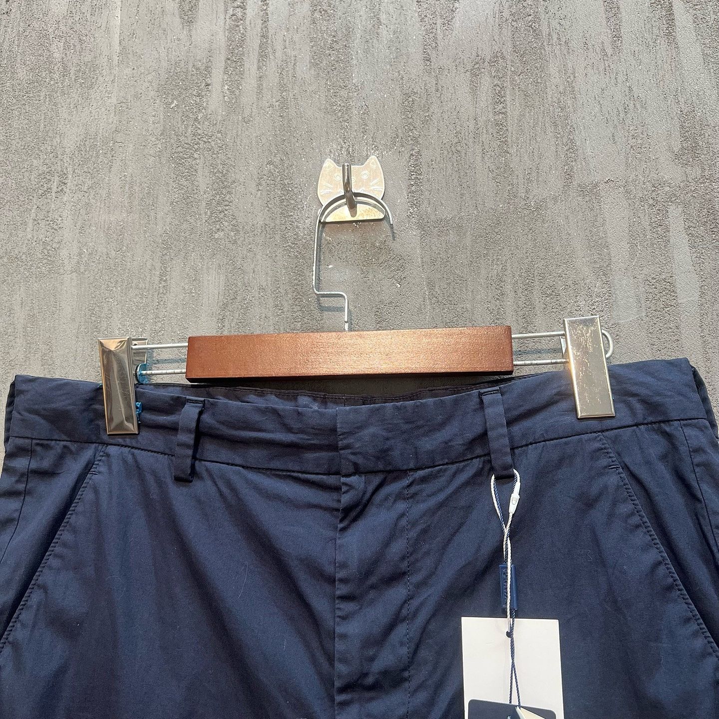 Prada Prada Cotton Shorts Navy Size 28 Size US 28 / EU 44 - 9 Thumbnail