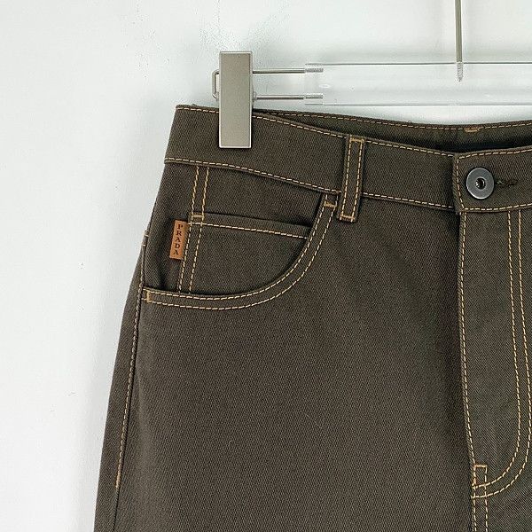 Prada Prada Dark Green Jeans Size 27 Size US 27 - 7 Thumbnail