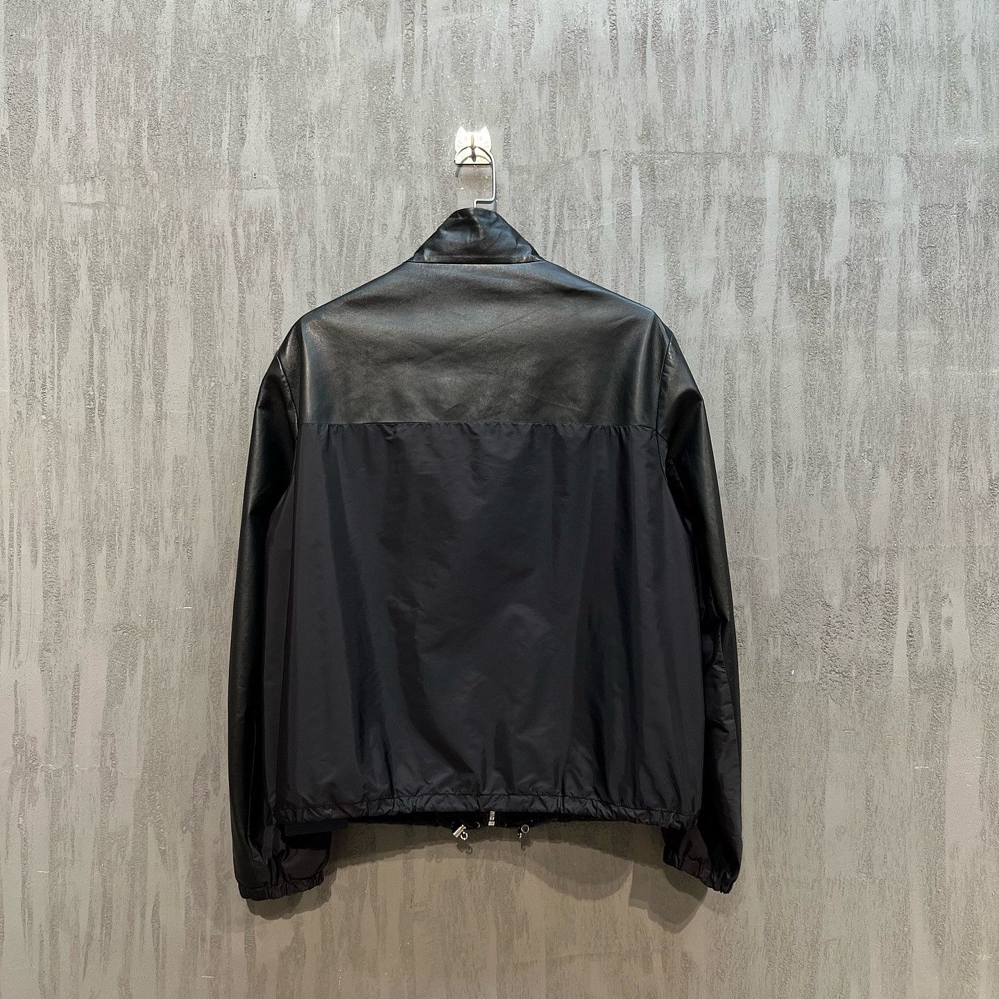Prada Prada Logo Leather Jacket Size M Size US M / EU 48-50 / 2 - 2 Thumbnail