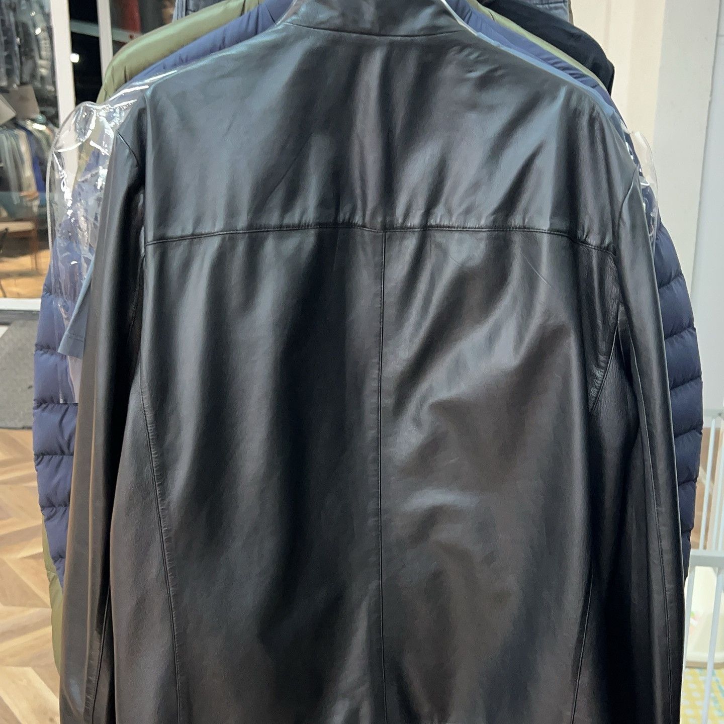 Prada Prada Lambskin Leather Blouson Jacket Size 50 Size US M / EU 48-50 / 2 - 2 Thumbnail