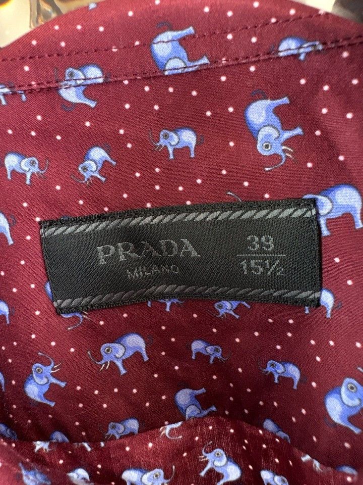 Prada Prada Elephant Pattern Shirt Size M Size US M / EU 48-50 / 2 - 3 Thumbnail