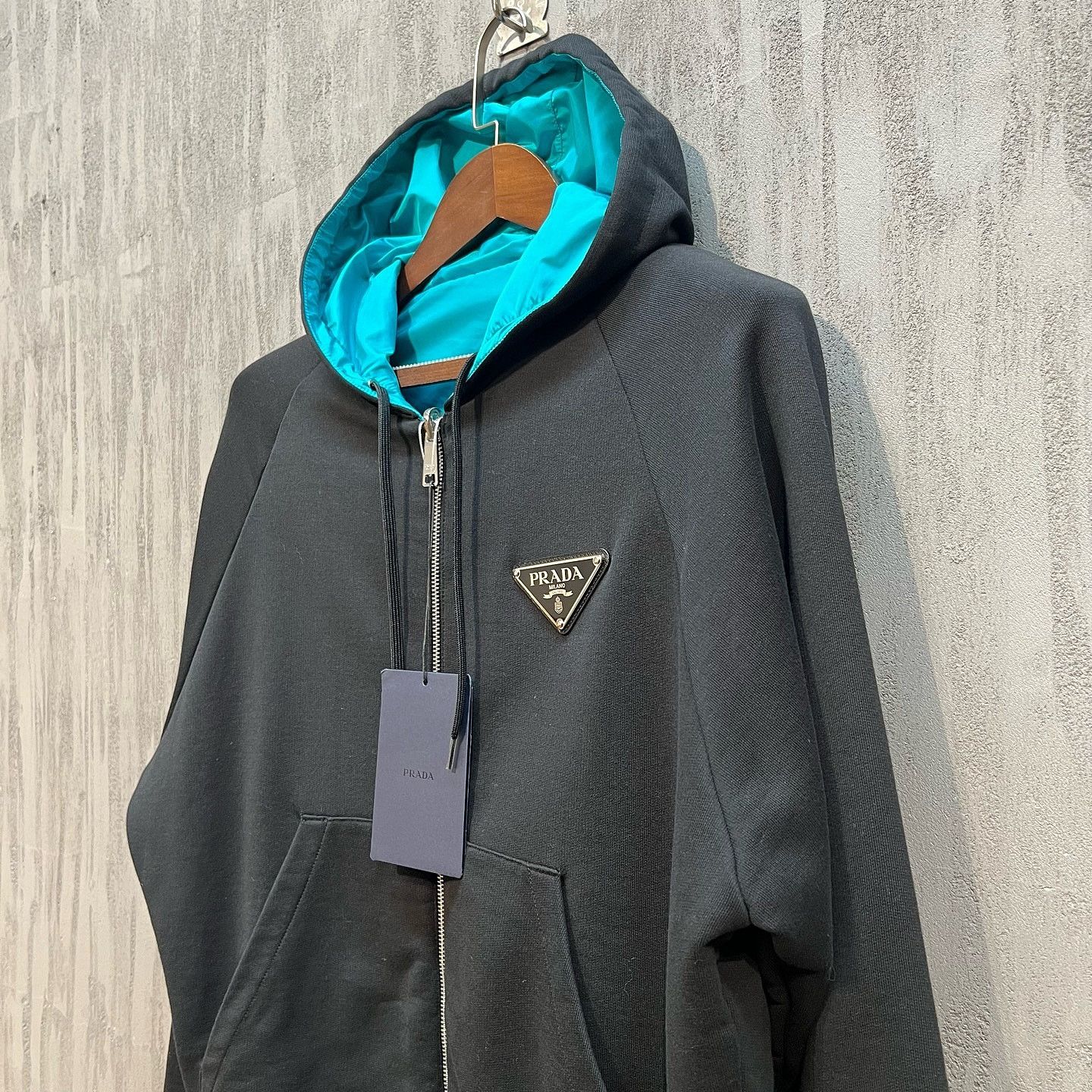 Prada Prada Reversible Logo Zip Hoodie Size S Size US S / EU 44-46 / 1 - 6 Thumbnail