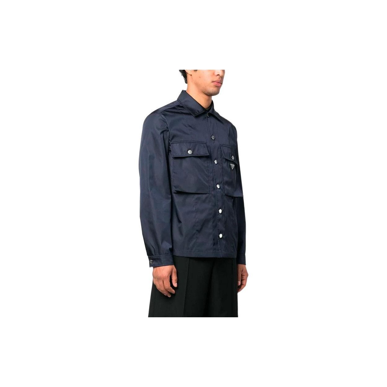 Prada Prada Nylon Button-Up Jacket Size L Size US L / EU 52-54 / 3 - 11 Thumbnail