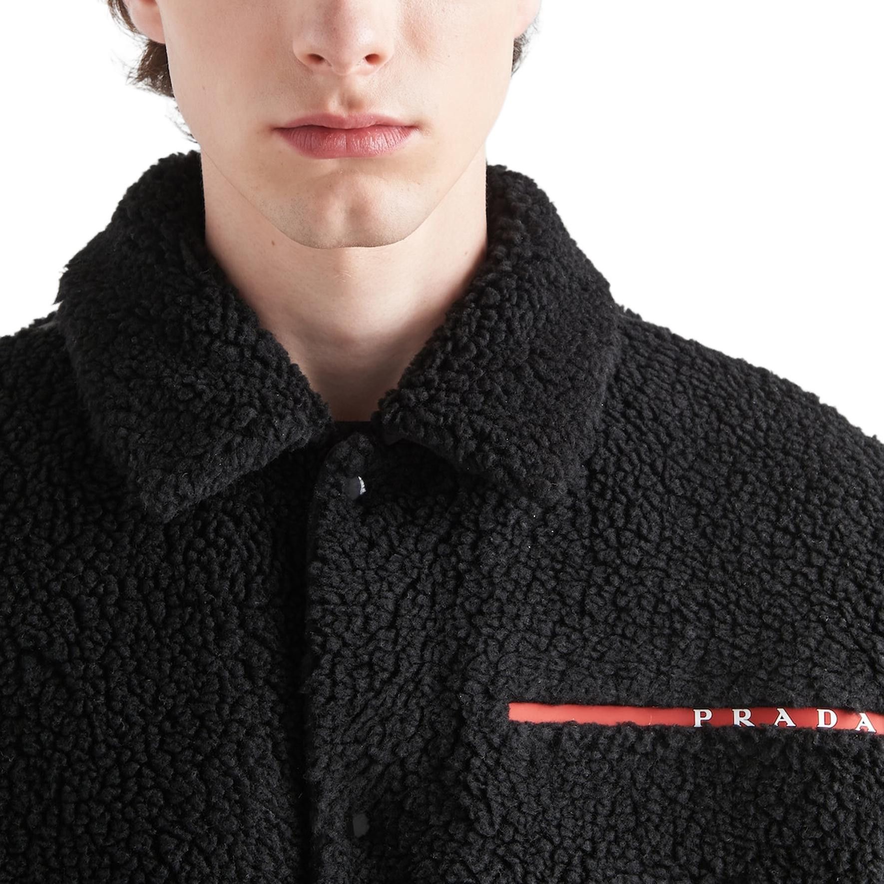 Prada Prada Fleece Logo Jacket Size 50 Size US M / EU 48-50 / 2 - 11 Thumbnail