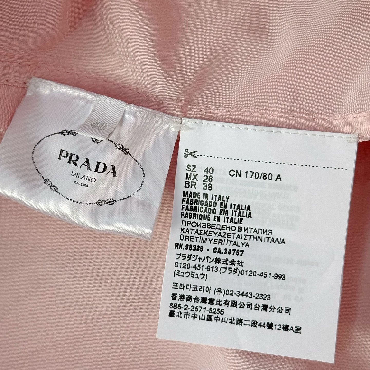 Prada Prada Pink Silk Coat Size 40 Size S / US 4 / IT 40 - 4 Thumbnail