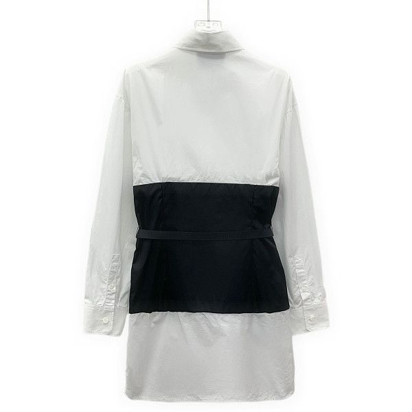 Prada Prada Re-Nylon Contrast Logo Midi Dress Size 36 Size XS / US 0-2 / IT 36-38 - 2 Thumbnail