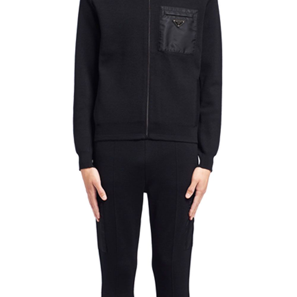 Prada Prada Re-Nylon Knit Zip Jacket Size 46 Size US S / EU 44-46 / 1 - 9 Thumbnail