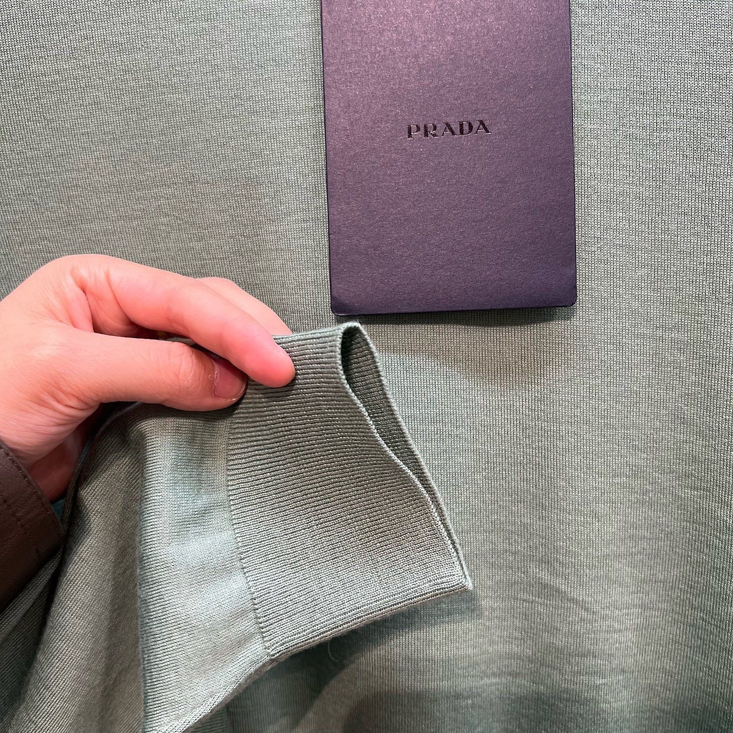 Prada Prada Logo Knit Sweater Green Size M Size US M / EU 48-50 / 2 - 6 Thumbnail