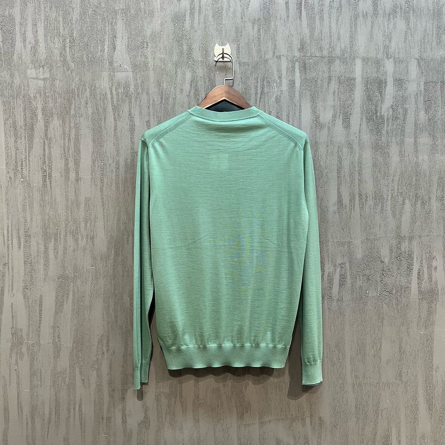 Prada Prada Logo Knit Sweater Green Size M Size US M / EU 48-50 / 2 - 2 Thumbnail