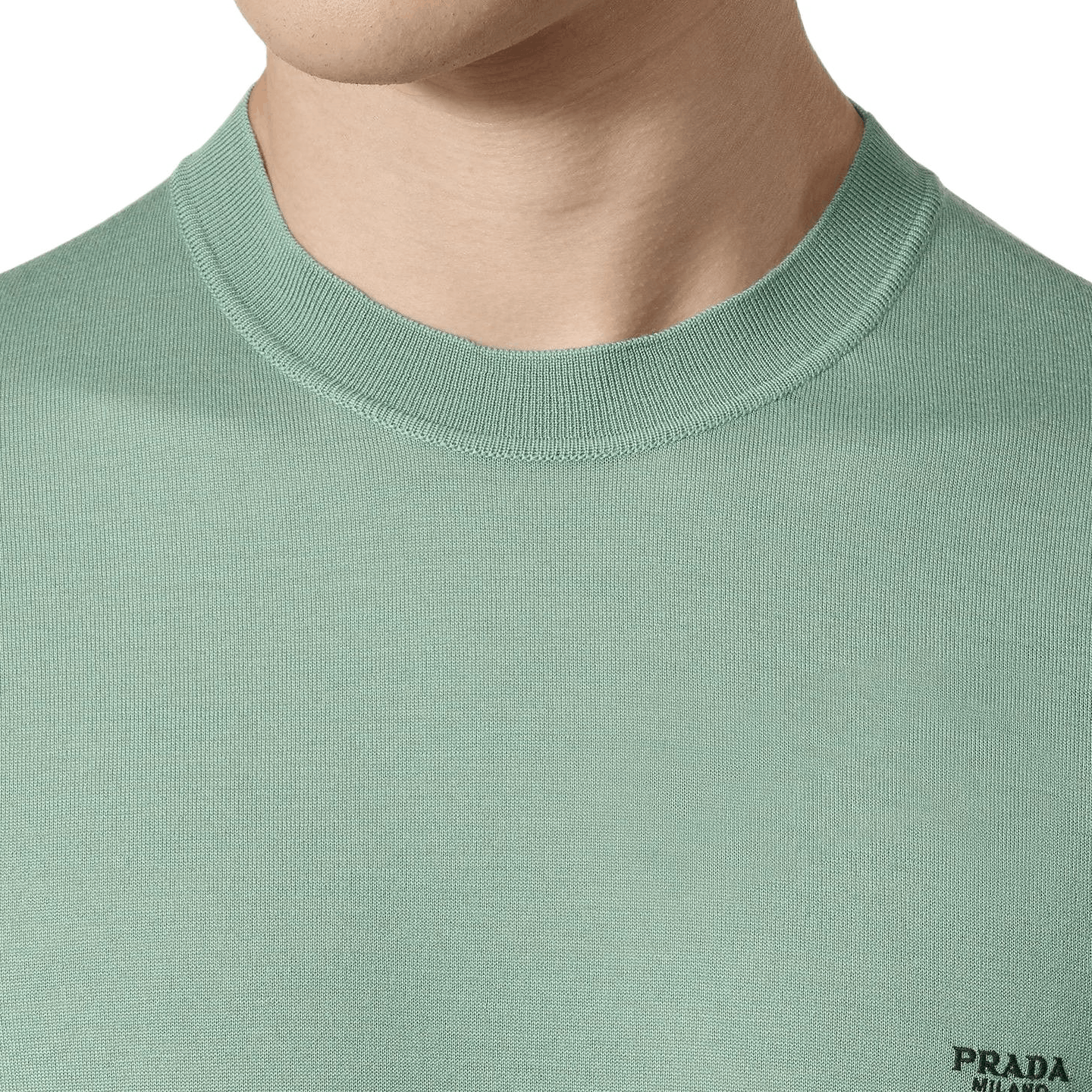 Prada Prada Logo Knit Sweater Green Size M Size US M / EU 48-50 / 2 - 14 Thumbnail