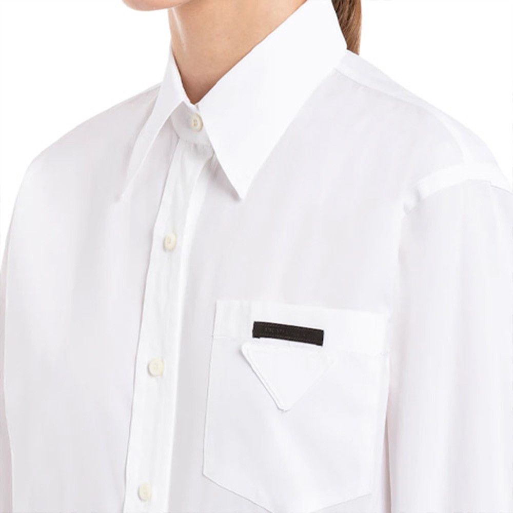 Prada Prada Cotton Button Up Shirt Size IT 40 Size S / US 4 / IT 40 - 14 Thumbnail