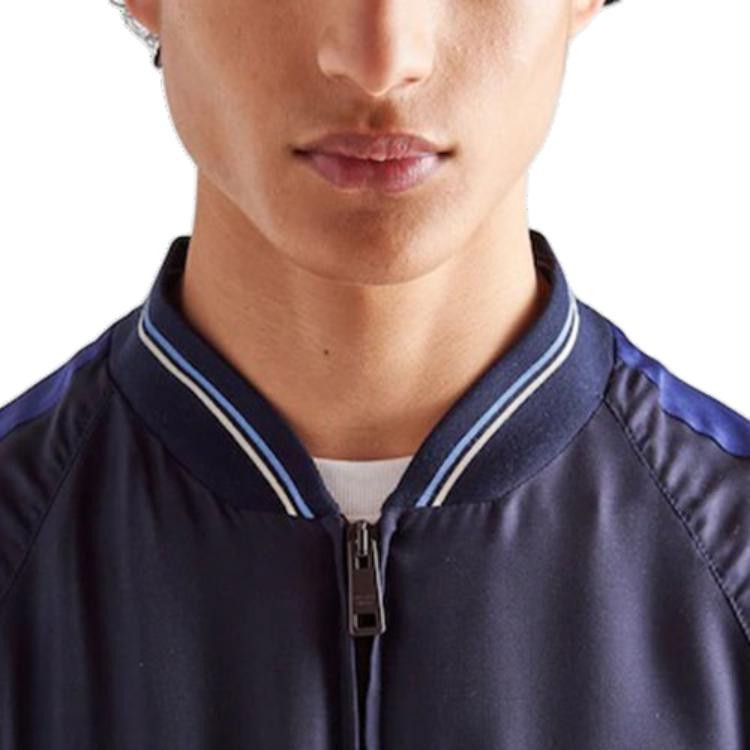Prada Prada Logo Zip-Up Bomber Jacket Size S Size US S / EU 44-46 / 1 - 7 Thumbnail