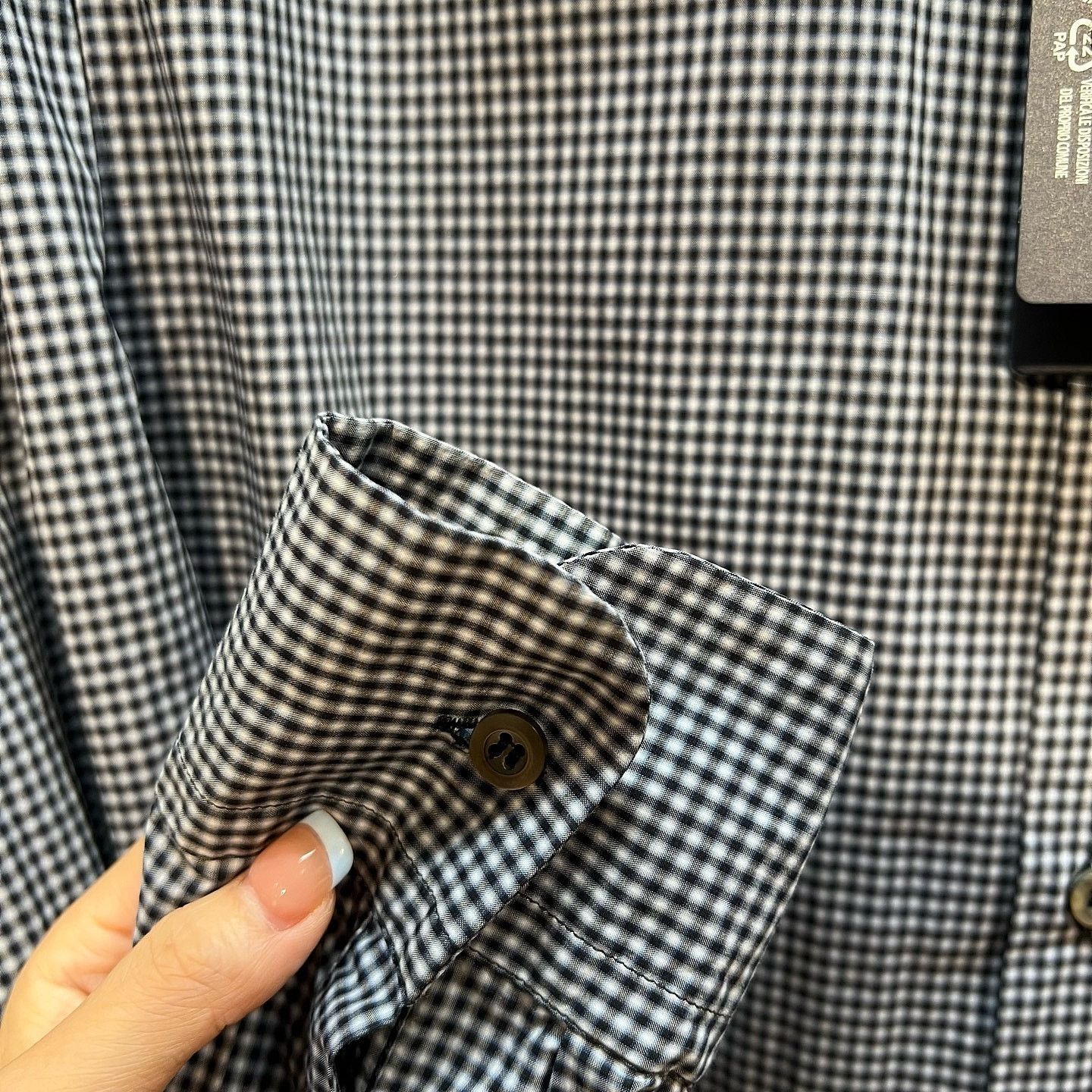 Prada Prada Gingham Check Button Up Shirt Size XL Size US XL / EU 56 / 4 - 8 Thumbnail