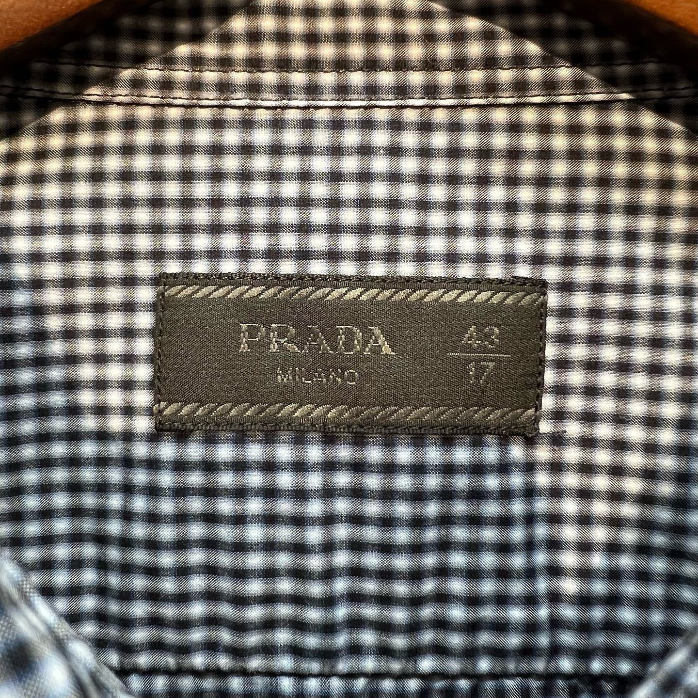 Prada Prada Gingham Check Button Up Shirt Size XL Size US XL / EU 56 / 4 - 3 Thumbnail