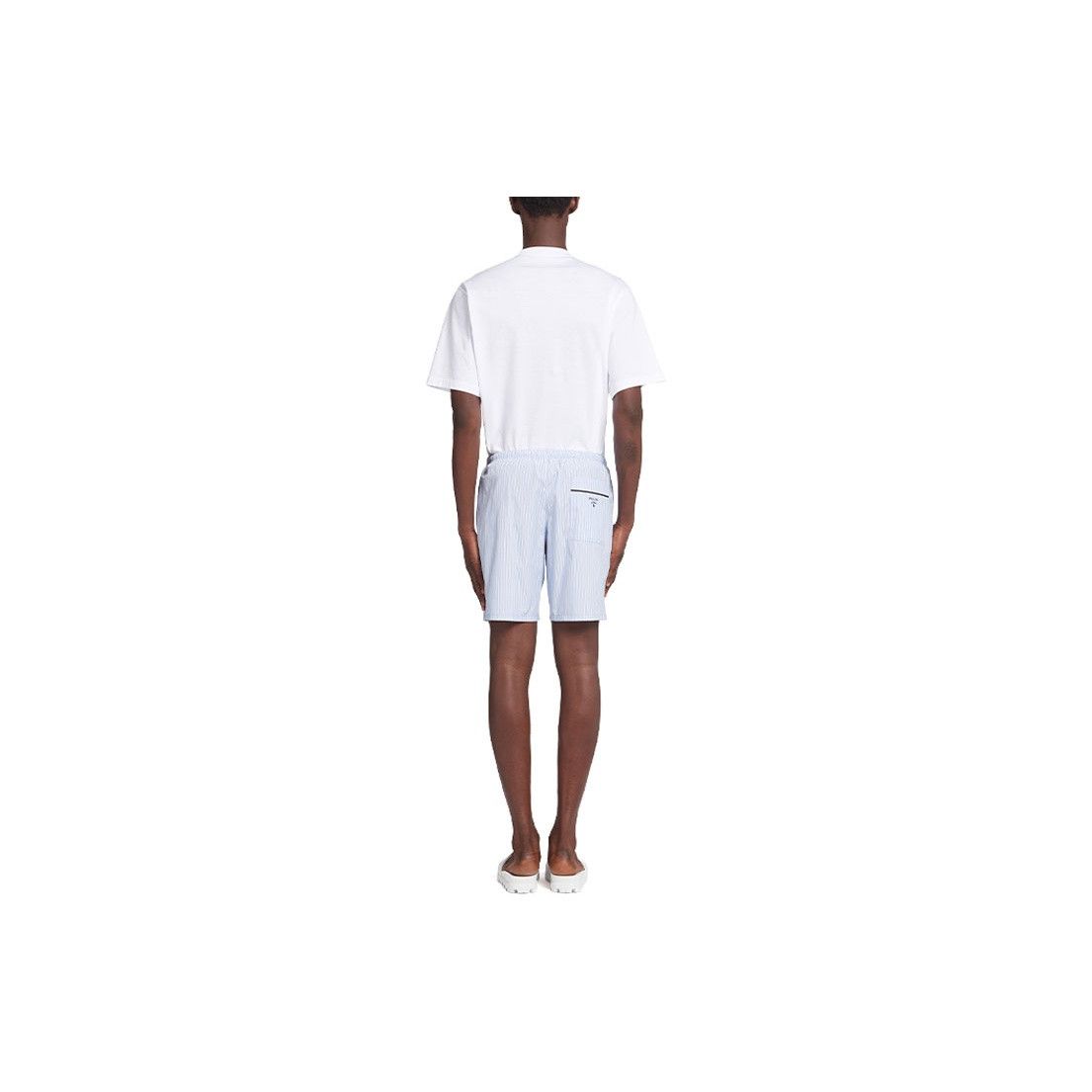 Prada Prada Striped Cotton Shorts Size 34 Size US 34 / EU 50 - 8 Thumbnail