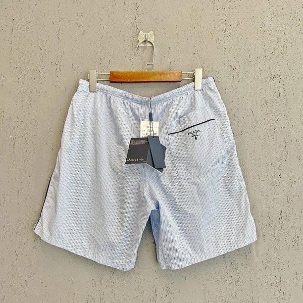 Prada Prada Striped Cotton Shorts Size 34 Size US 34 / EU 50 - 6 Thumbnail