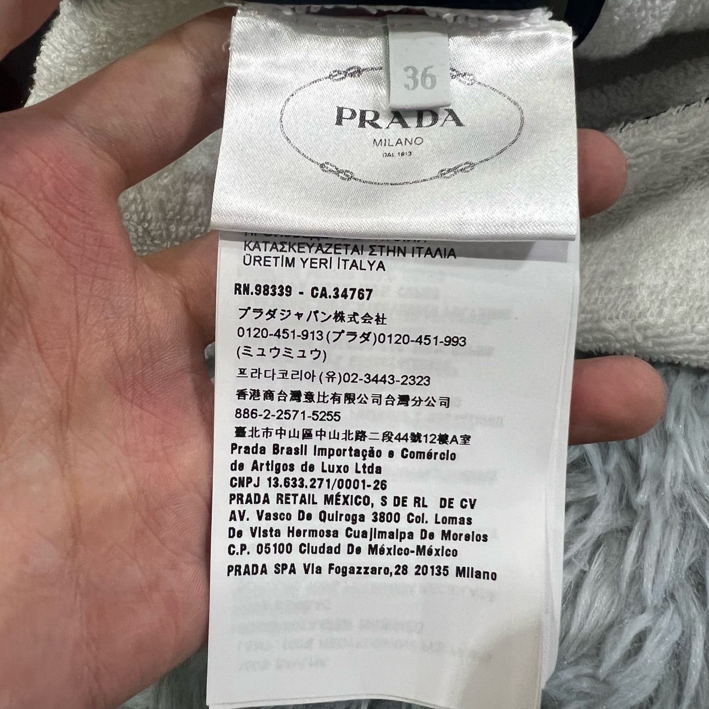 Prada Prada Logo Terry Zip Up Jacket Size 36 Size XS / US 0-2 / IT 36-38 - 4 Thumbnail