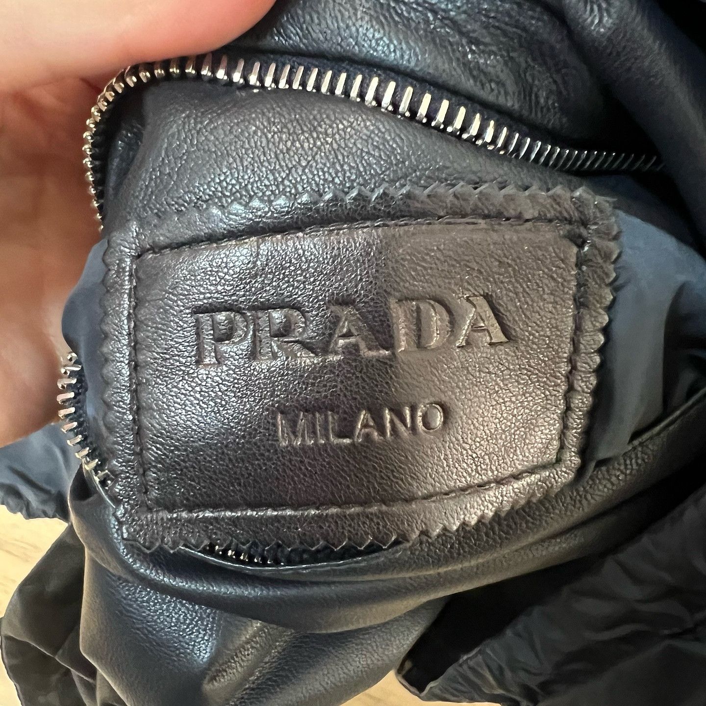 Prada Prada Hooded Leather Jacket Size 48 Size US M / EU 48-50 / 2 - 3 Thumbnail