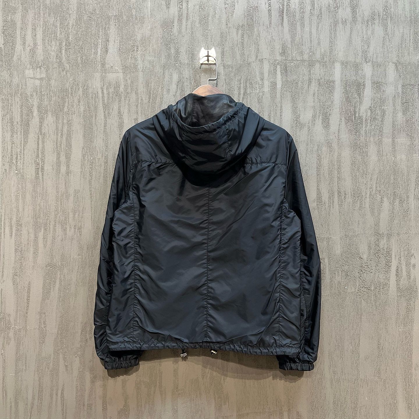 Prada Prada Hooded Leather Jacket Size 48 Size US M / EU 48-50 / 2 - 2 Thumbnail