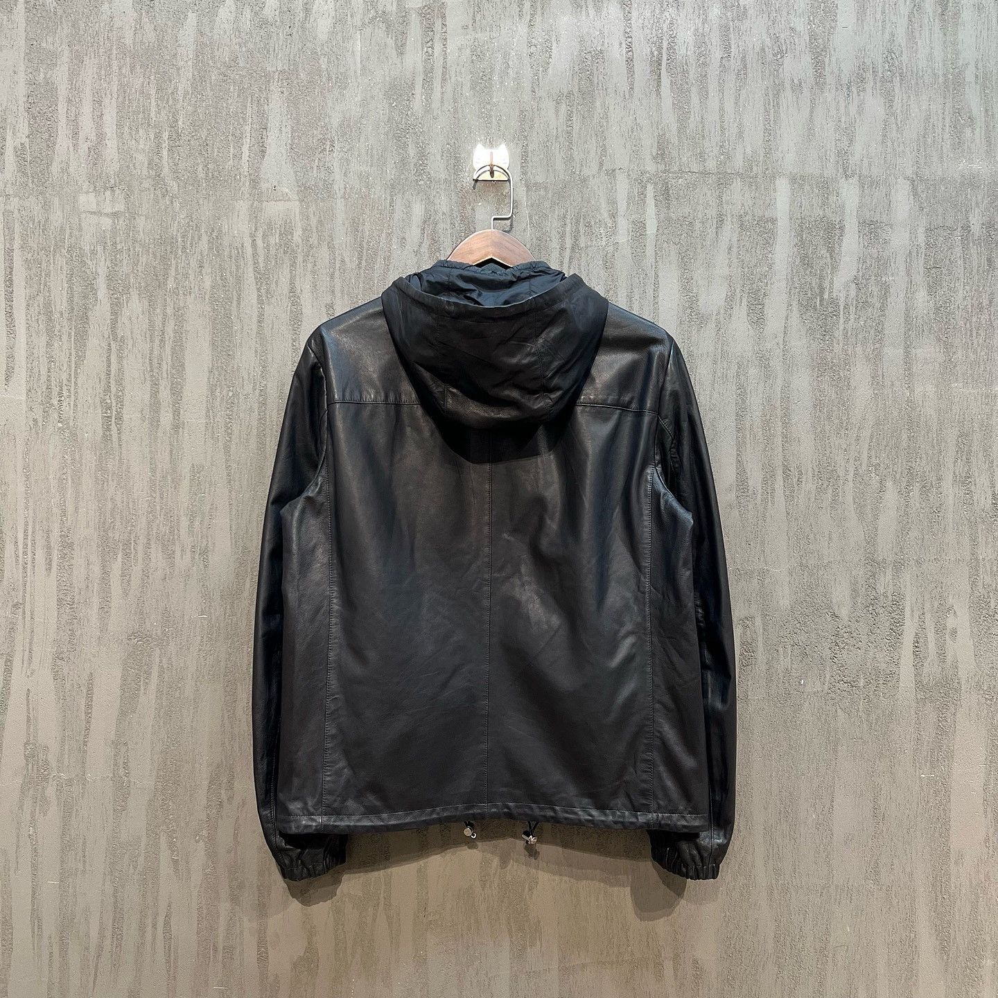 Prada Prada Hooded Leather Jacket Size 48 Size US M / EU 48-50 / 2 - 7 Thumbnail