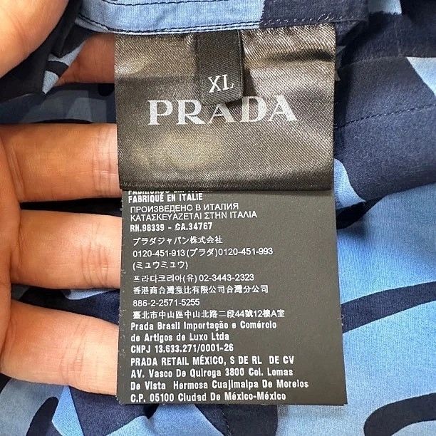 Prada Prada Floral Short Sleeve Shirt Size XL Size US XL / EU 56 / 4 - 4 Thumbnail