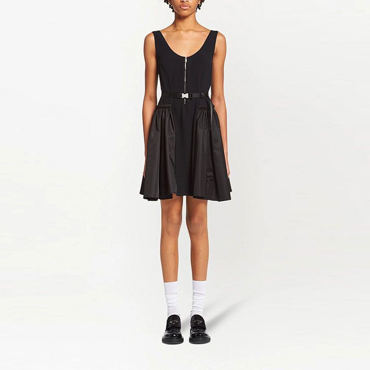 Prada Prada Front Zip Sleeveless Mini Dress Size IT 40 Size S / US 4 / IT 40 - 5 Thumbnail