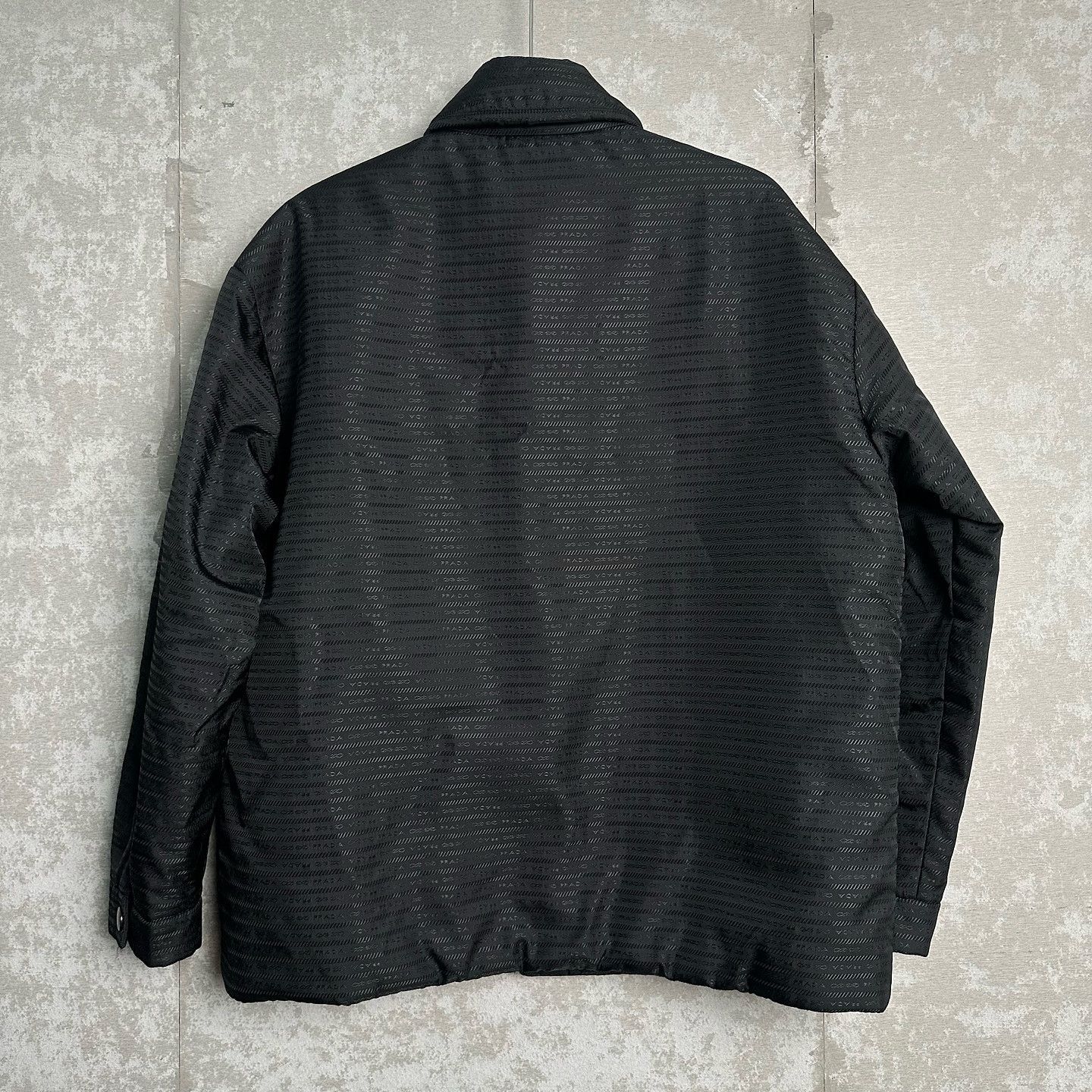 Prada Prada Re-Nylon Monogram Shirt Jacket Size M Size US M / EU 48-50 / 2 - 2 Thumbnail