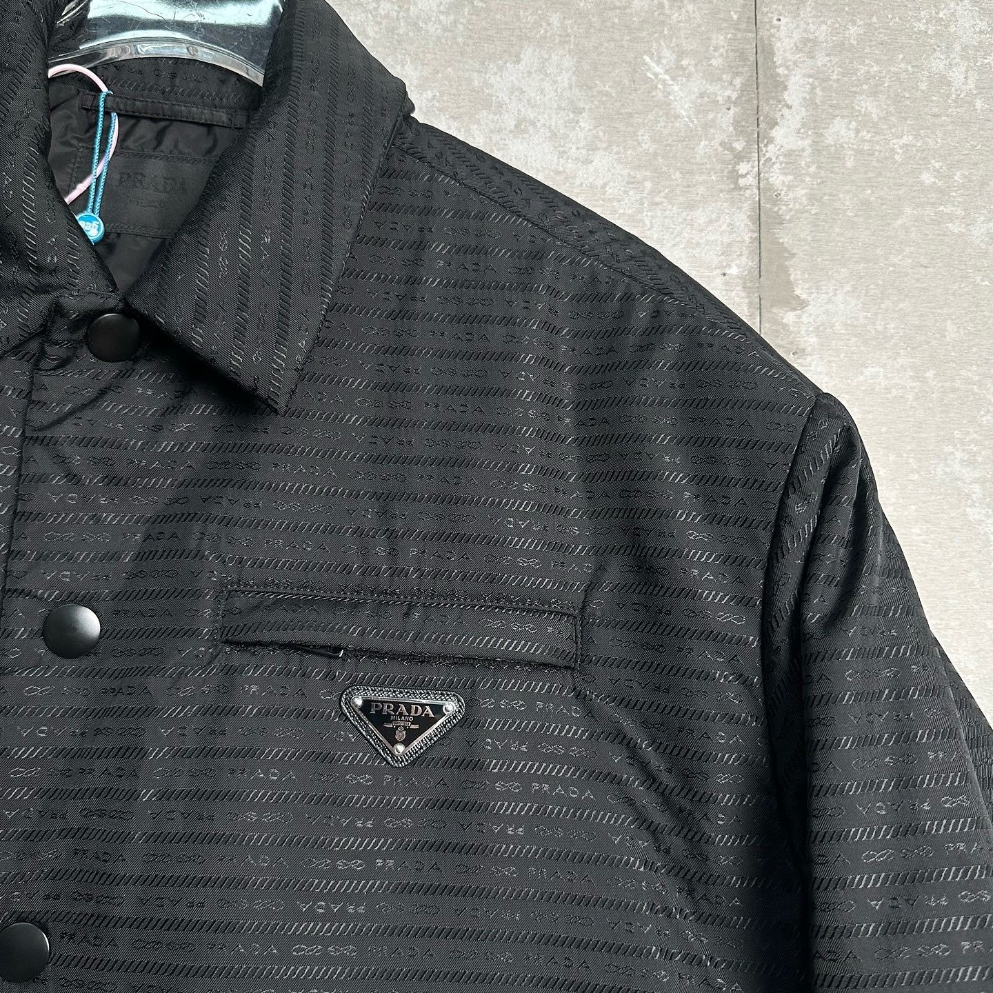 Prada Prada Re-Nylon Monogram Shirt Jacket Size M Size US M / EU 48-50 / 2 - 5 Thumbnail