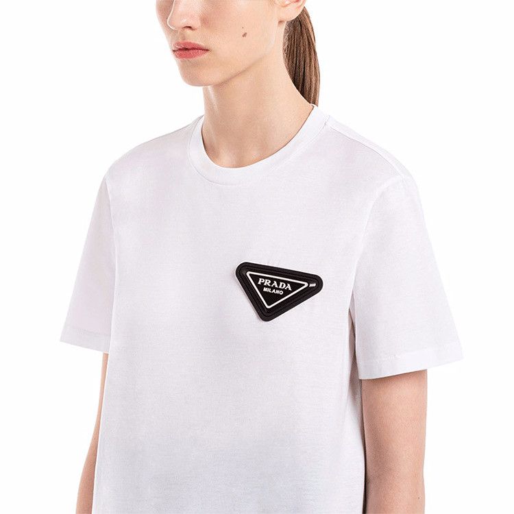 Prada Prada Logo Patch Short Sleeve T-Shirt Size XS Size XS / US 0-2 / IT 36-38 - 10 Thumbnail