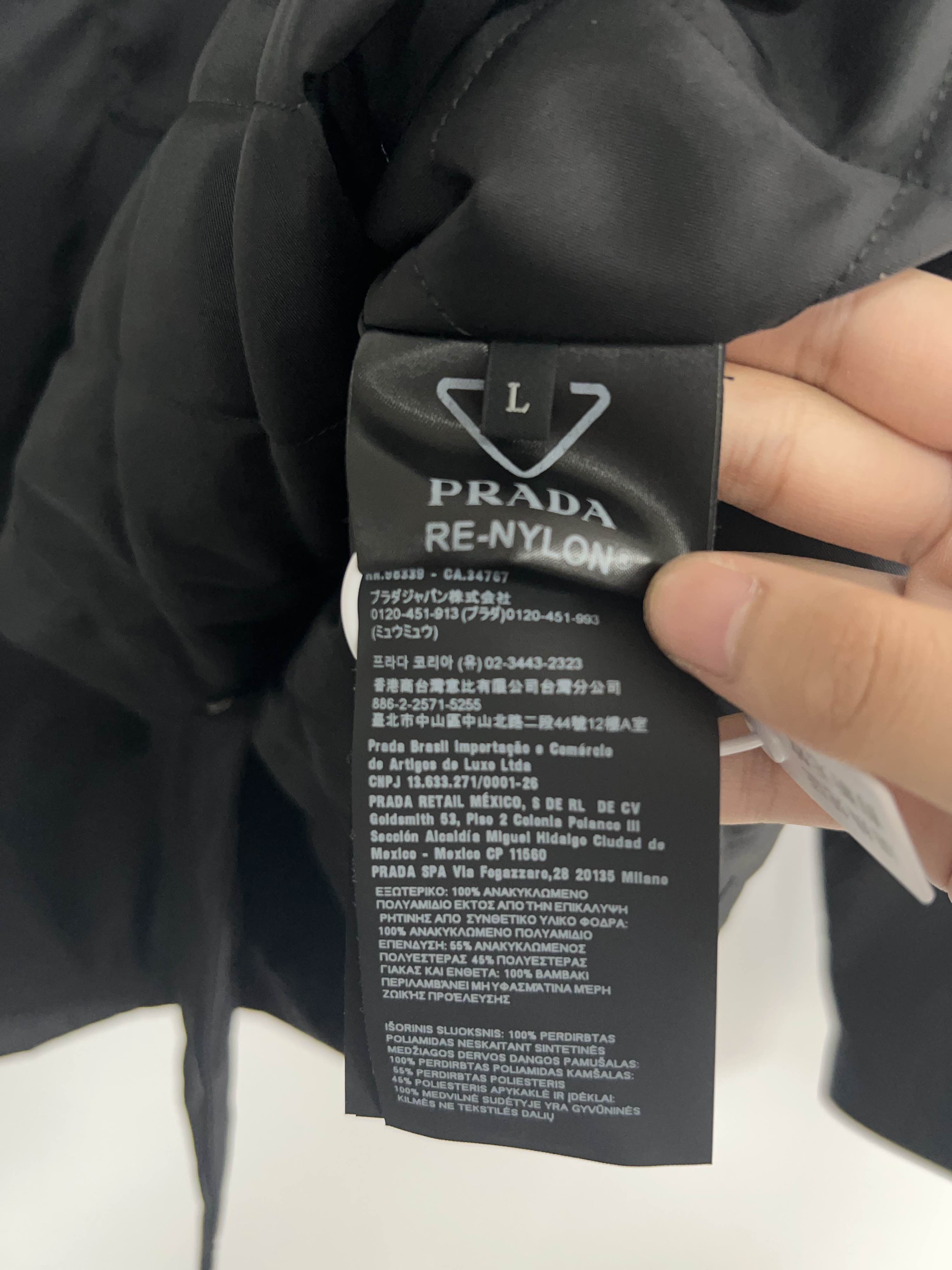 Prada Prada Re-Nylon Logo Button-Up Jacket Size L Size US L / EU 52-54 / 3 - 4 Thumbnail