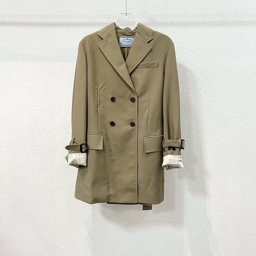 Prada Prada Double Breasted Trench Coat Size 36 Size XS / US 0-2 / IT 36-38 - 5 Thumbnail