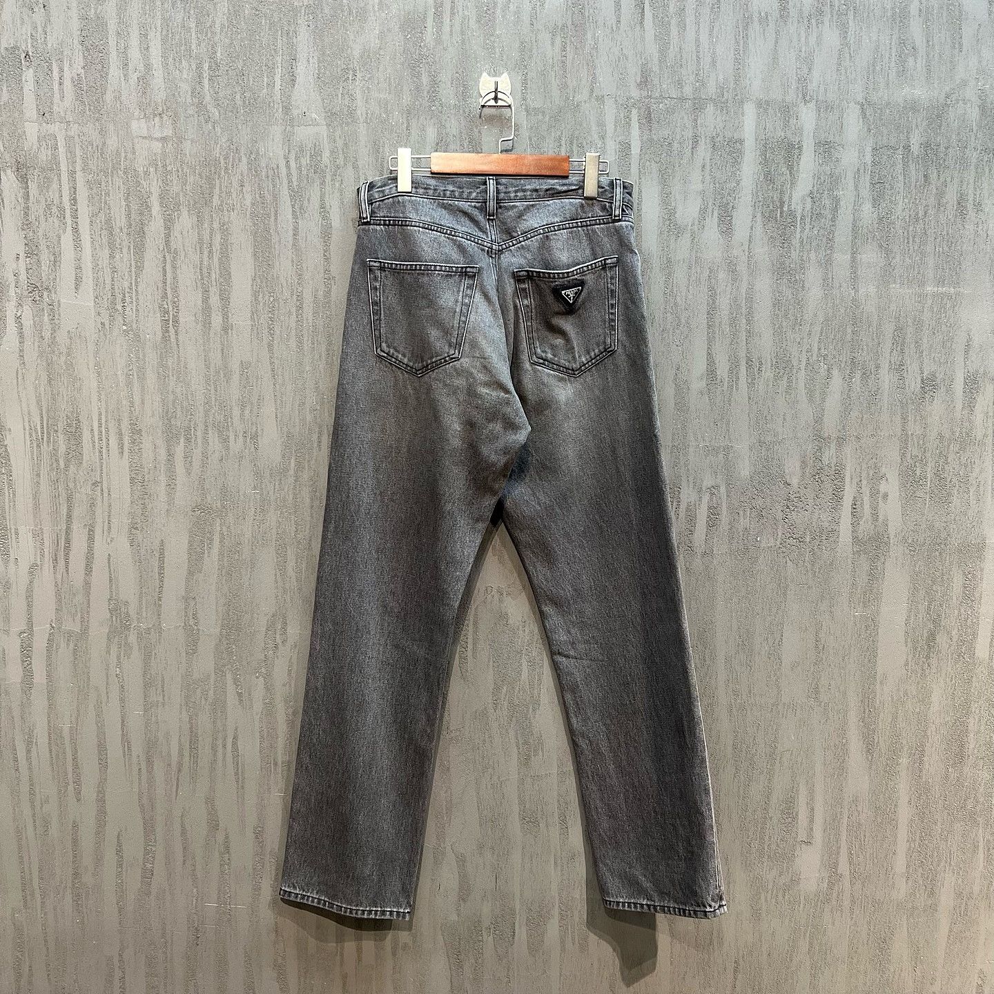 Prada Prada Triangle Logo Washed Denim Jeans Size 31 Size US 31 - 2 Thumbnail