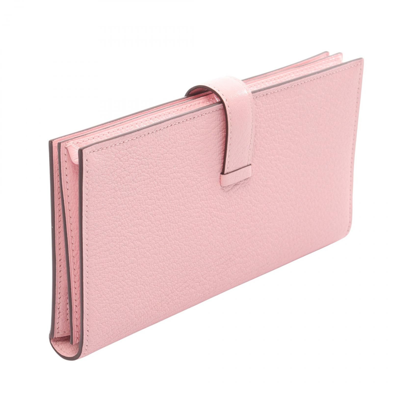 Hermes Hermes Hermes Bearn Soufflet Chevre Long Wallet Leather Long Wallet Stamp D (2019) DUTY FREE for USA Size ONE SIZE - 2 Thumbnail