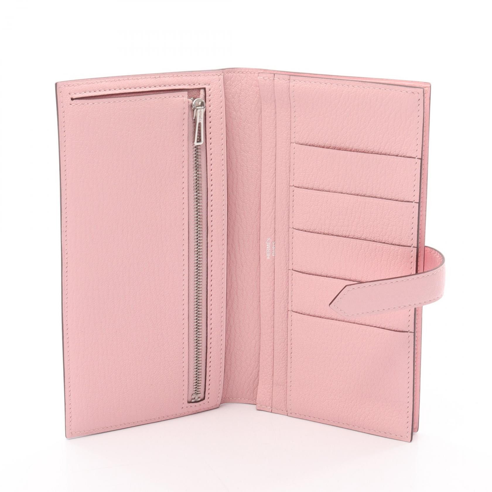 Hermes Hermes Hermes Bearn Soufflet Chevre Long Wallet Leather Long Wallet Stamp D (2019) DUTY FREE for USA Size ONE SIZE - 3 Thumbnail