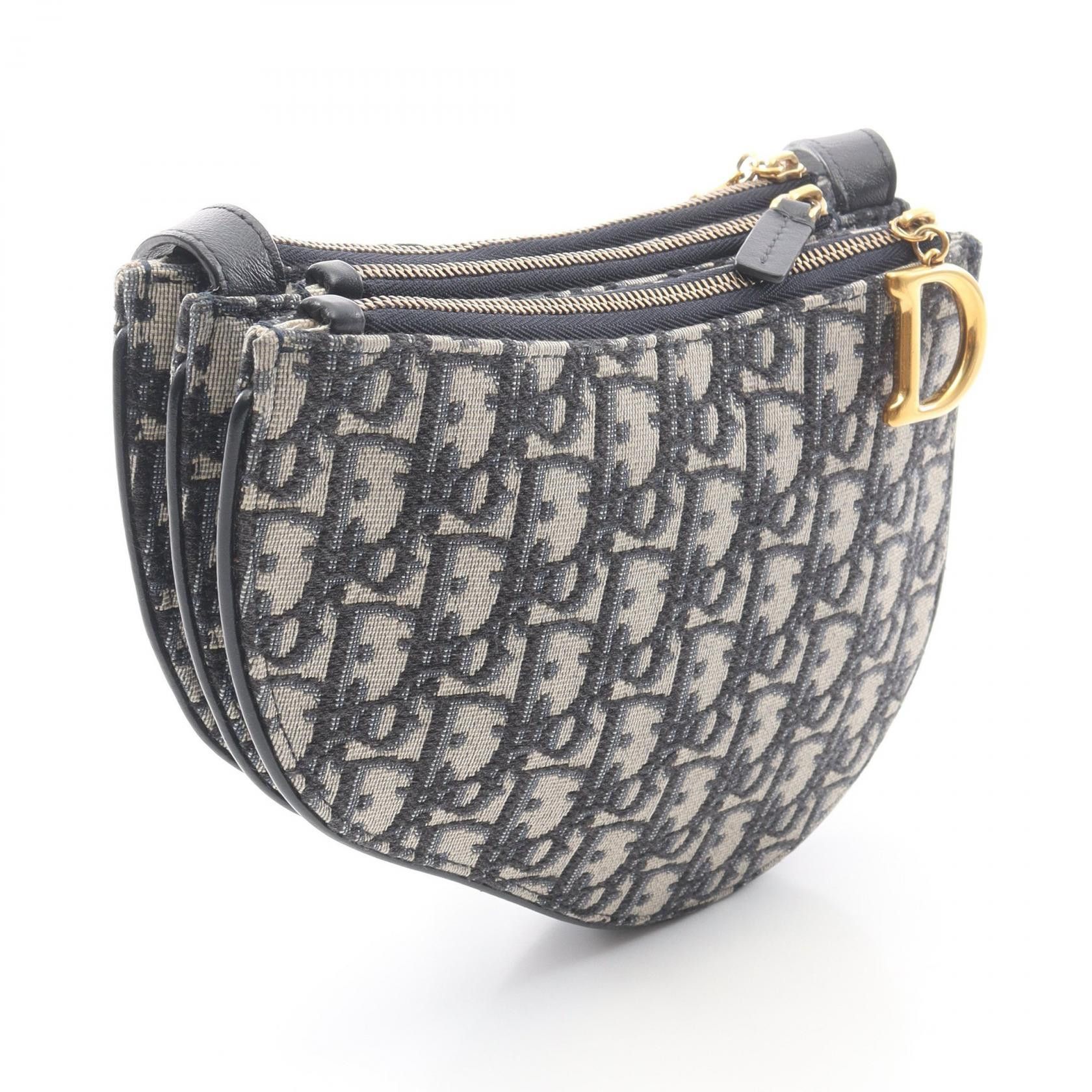 Dior Dior Dior Saddle Oblique Canvas Leather Shoulder Bag Textile Shoulder Bag DUTY FREE for USA Size ONE SIZE - 2 Thumbnail